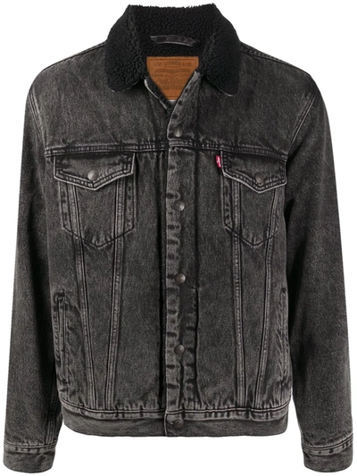 Levi's The Sherpa Type Iii Trucker Jacket In Black