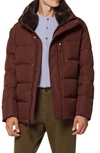 MARC NEW YORK HORIZON DOWN & FEATHER COAT WITH FAUX FUR COLLAR,MM0AD714
