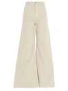 ATTICO FLARED JEANS IN IVORY COLOR