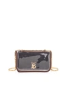 BURBERRY LOLA MINI WITH TRANSPARENT COVER BAG IN BLACK