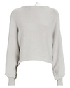 ADEAM Bow-Embellished Open Back Sweater,060058710344