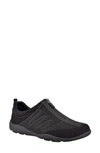 Easy Spirit Be Strong Front Zip Slip-on Sneaker In Black