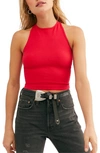 FREE PEOPLE HAYLEY RACERBACK BRAMI CROP TOP,OB967795