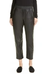 HUGO BOSS TALEDY FAUX LEATHER PANTS,5043633400100