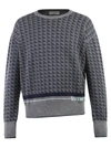 GIVENCHY GIVENCHY GEOMETRIC MOTIF KNIT SWEATER