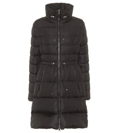 Moncler Malban Drawcord-waist Quilted Down Coat In Black