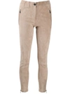 ARMA SUEDE SKINNY TROUSERS