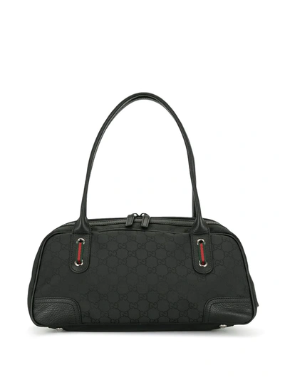 Pre-owned Gucci Gg Pattern Tote Bag In Black