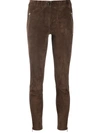 ARMA SKINNY SUEDE TROUSERS