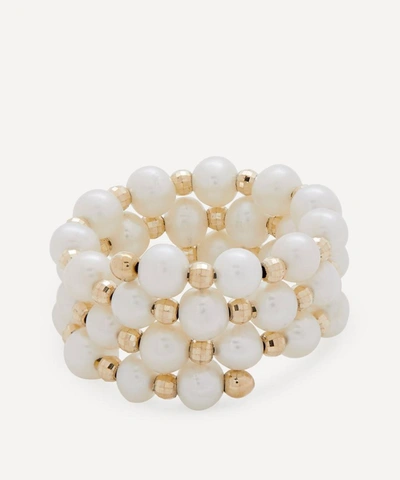 Anissa Kermiche Impromptu Pearl And 14kt Gold-plated Ring