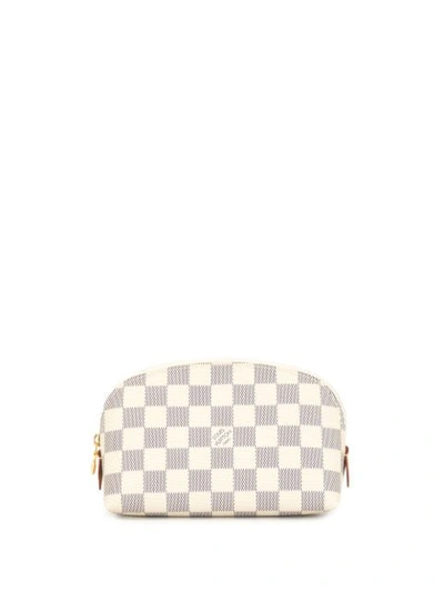 Pre-owned Louis Vuitton Pochette 化妆包（典藏款） In White