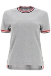 THOM BROWNE THOM BROWNE COTTON PIQUET T-SHIRT