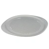 FARBERWARE GOLDENBAKE NONSTICK PERFORATED PIZZA PAN, 15.5-INCH, LIGHT GRAY