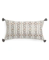 Levtex Embroidered Decorative Pillow In Grey