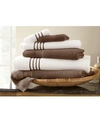 Modern Threads Quick Dry Stripe 6-pc. Towel Set Bedding In Brown
