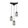 Elk Lighting Brant 3 Light Pendant In Oil Rubbed Bronze In Bronze