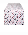 Design Imports Americana Stars Print Table Runner 14" X 72" In Beige