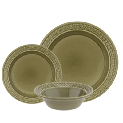 Portmeirion Botanic Garden Harmony 12 Piece Dinnerware Set, Service For 4 In Moss Green
