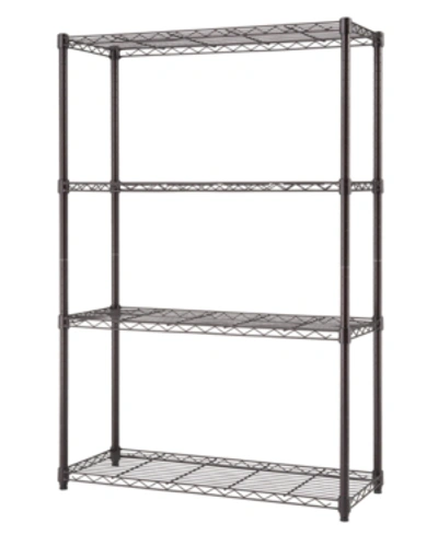 Trinity Nsf 4-tier Indoor Wire Shelving Rack In Bronze