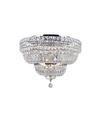 Cwi Lighting Stefania 9 Light Flush Mount In Chrome