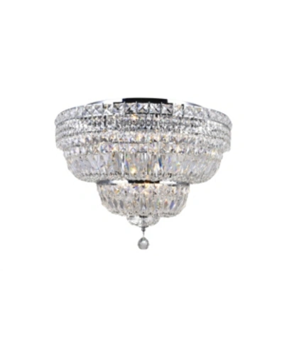 Cwi Lighting Stefania 9 Light Flush Mount In Chrome