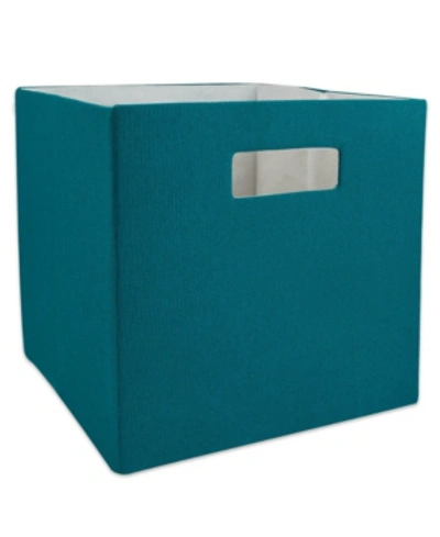 Design Imports Polyester Storage Bin In Teal
