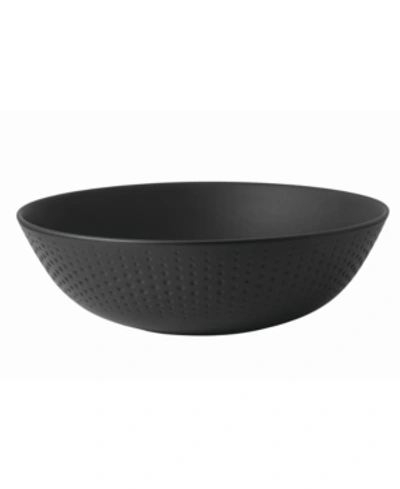 Villeroy & Boch Manufacture Collier Serving Bowl In Black
