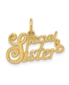MACY'S SPECIAL SISTER CHARM IN 14K YELLOW GOLD