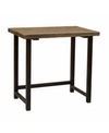 ALATERRE FURNITURE ALATERRE POMONA 32" W SMALL METAL AND SOLID WOOD DESK