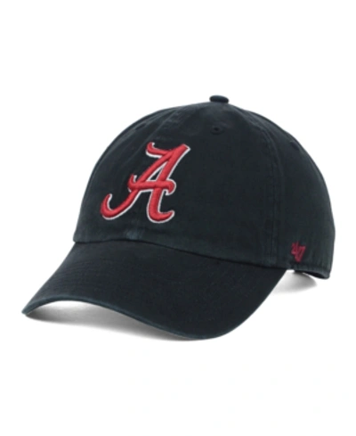 47 Brand Alabama Crimson Tide Clean-up Cap In Black