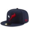 NEW ERA HOUSTON TEXANS LOGO ELEMENTS COLLECTION 59FIFTY FITTED CAP