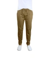 Galaxy By Harvic Men's Basic Stretch Twill Joggers In Timber