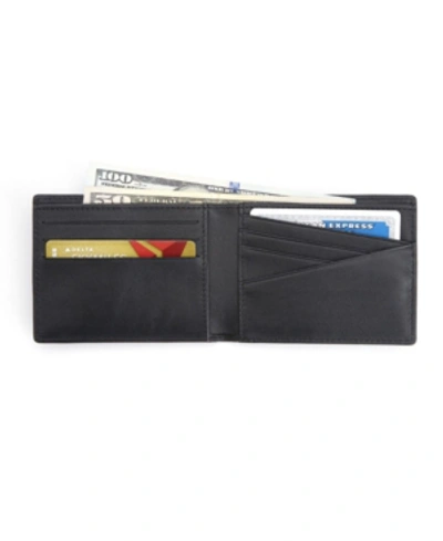 Royce New York Rfid Blocking Slim Bifold Wallet In Black