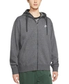 Nike Club Zip-up Logo Hoodie In Orange