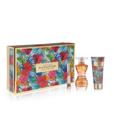 Sofia Vergara Tempting Paradise 3 Piece Women's Perfume Gift Set In Natural