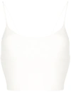 DION LEE RIBBED CROPPED TOP