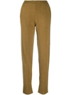 JOSEPH HIGH-WAISTED SLIM-FIT TROUSERS