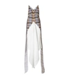 BURBERRY CHECK PANEL PLEATED DRESS,15944098