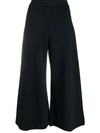 STELLA MCCARTNEY WIDE-LEG CROPPED TROUSERS