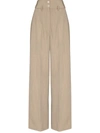 LEMAIRE HIGH-WAIST WIDE-LEG TROUSERS