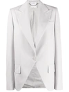 Stella Mccartney Peak-lapel Single-breasted Blazer In Grey