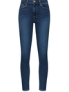 Paige Muse High-waist Skinny Jeans In Blue