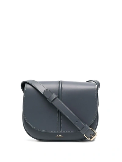 Apc Betty Bag In Smooth Leather In Blue