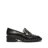 SCHUTZ ALLYSON STUDDED LEATHER LOAFER,S2116300020001