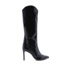 Schutz Maryana Knee-high Croc-embossed Leather Boots In Black