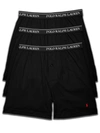 Polo Ralph Lauren Classic Fit  Cotton Boxers 3-pack In Black