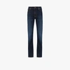 Nudie Jeans Lean Dean Dark Deep Worn Slim Tapered Jeans In Blue