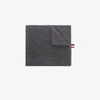 Thom Browne 4-bar Stripe Scarf In Grey