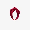 JENNIFER BEHR RED TRIPLE ROSETTE HEADBAND,28BD115712585