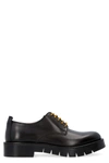 FERRAGAMO RUDY LEATHER LACE-UP SHOES,11598282